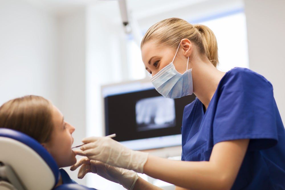 une visite de routine chez le dentiste