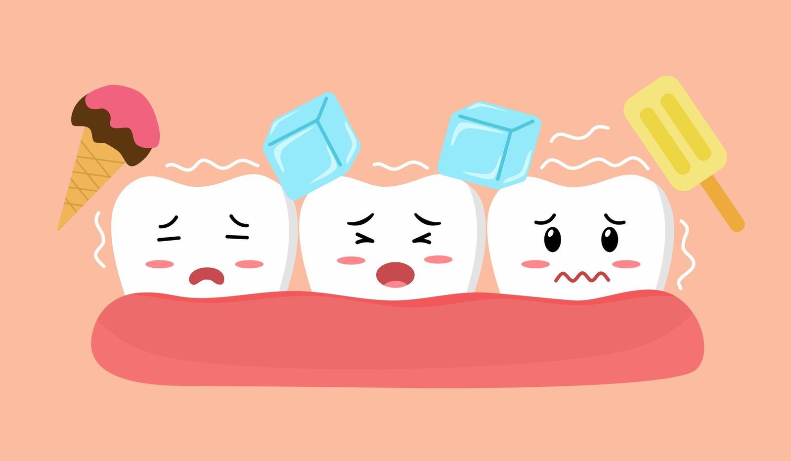 illustration de dents sensibles